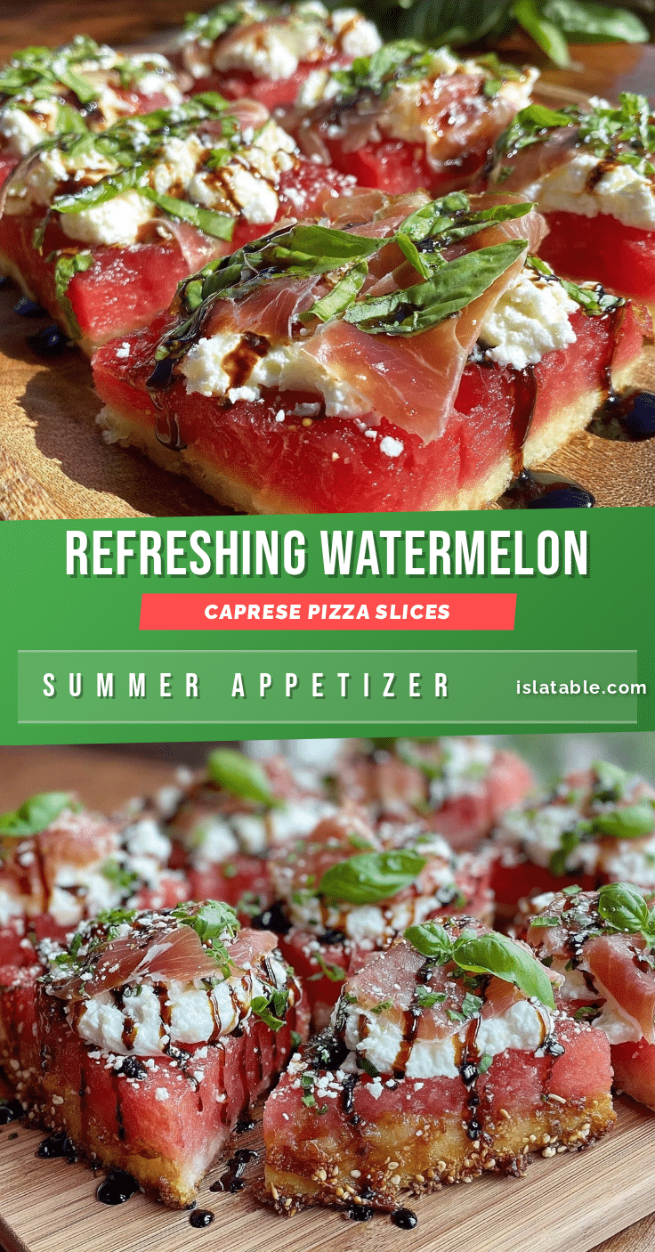 watermelon caprese pizza recipe