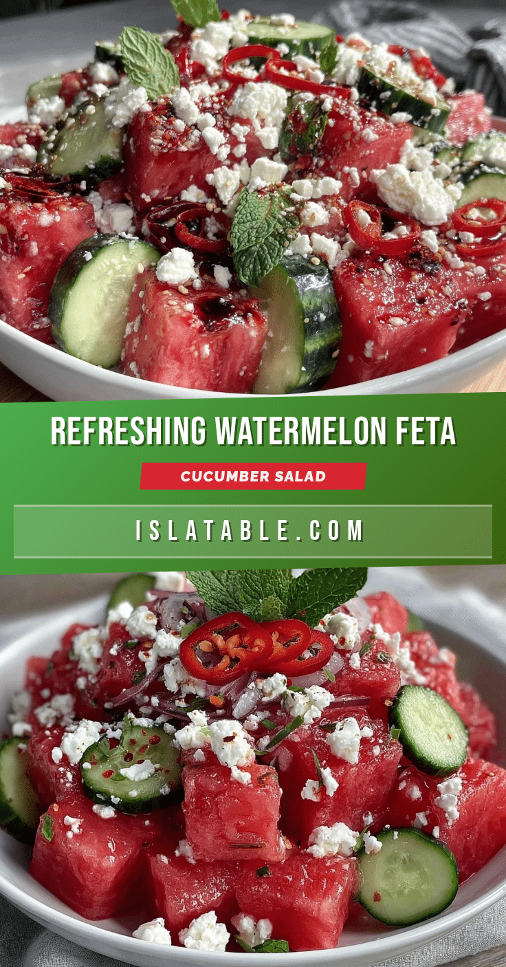 watermelon feta cucumber salad recipe