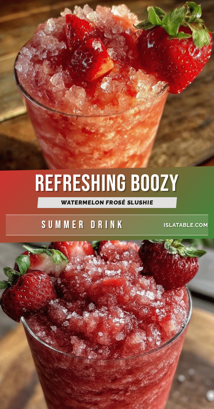 watermelon frosé slushie recipe