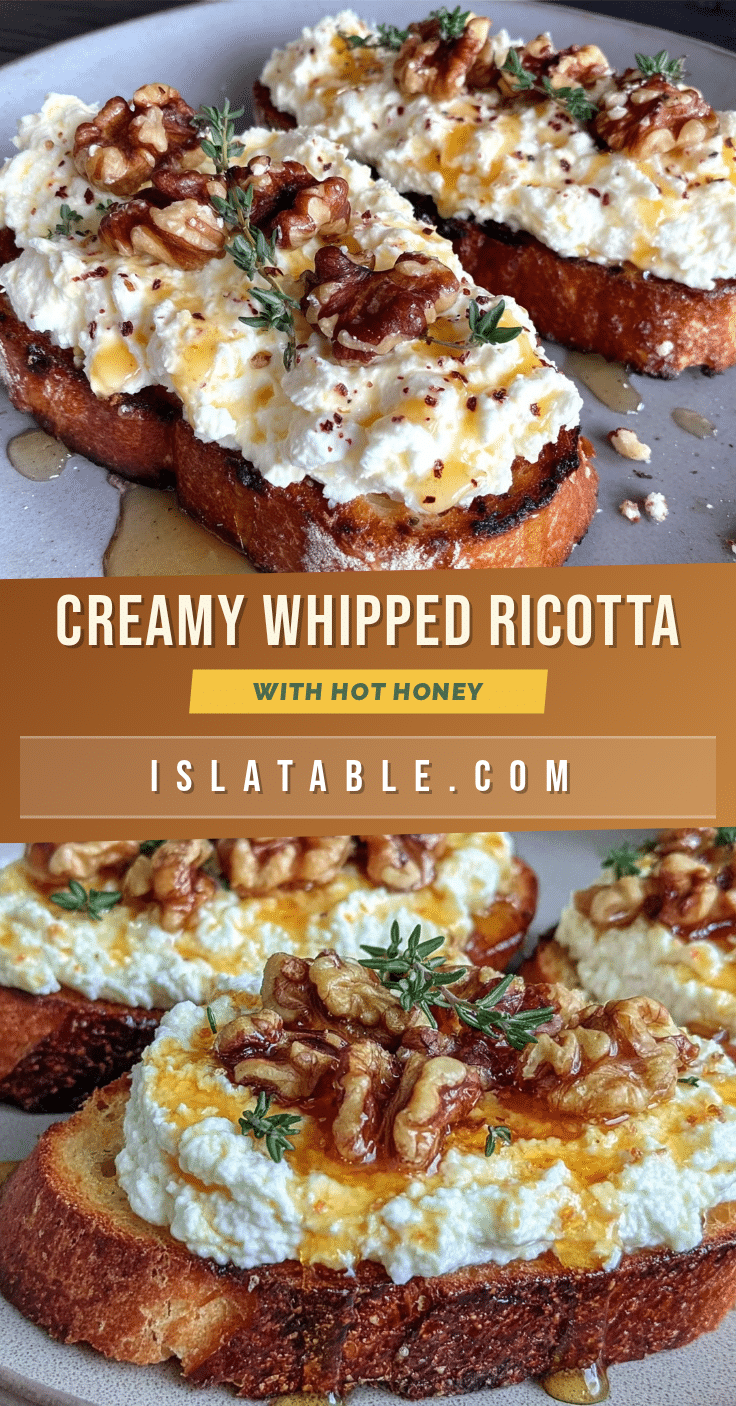 whipped ricotta crostini recipe