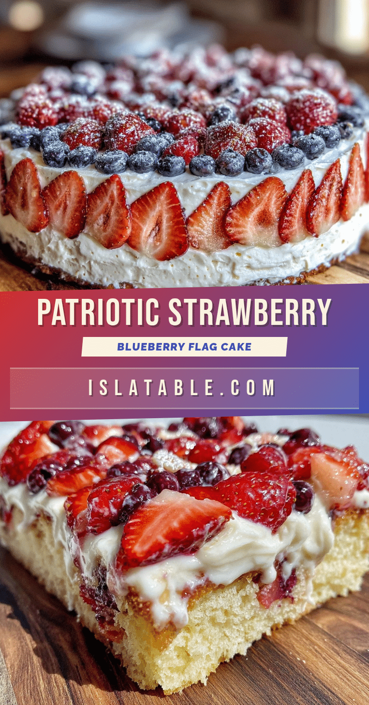 American Flag Sheet Cake recipe