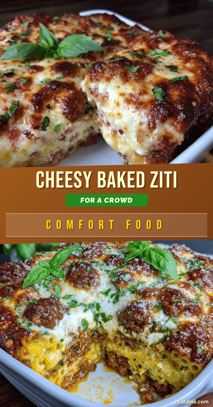 baked ziti three cheese recipe