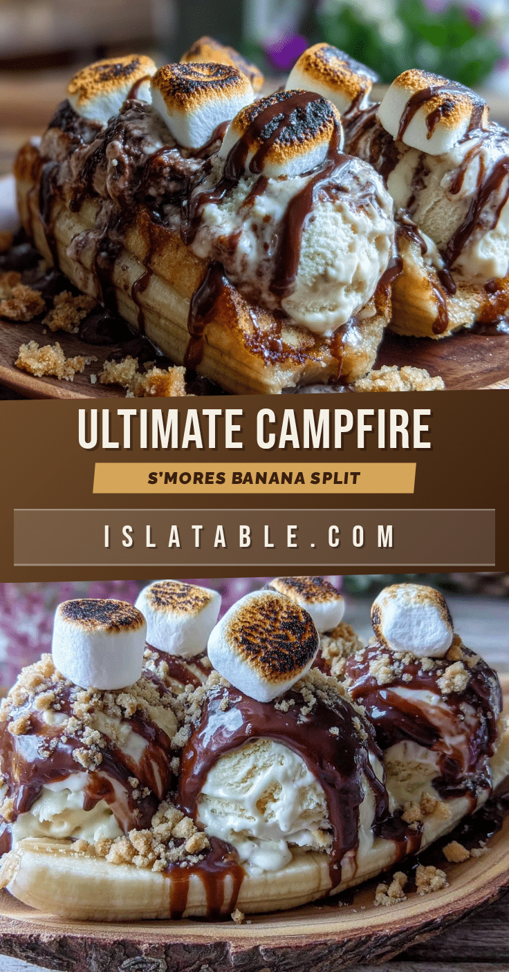 campfire smores banana split recipe recipe