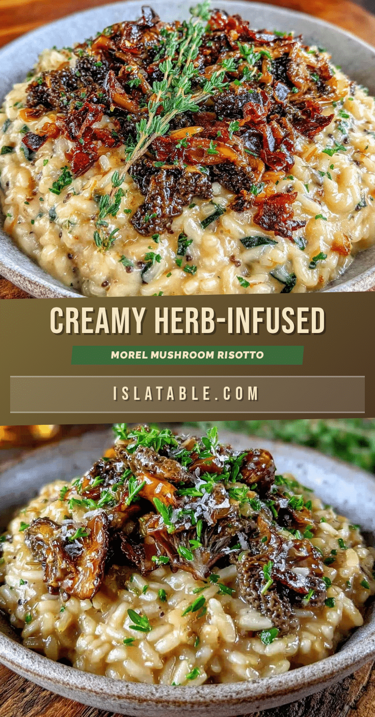 creamy morel mushroom risotto recipe