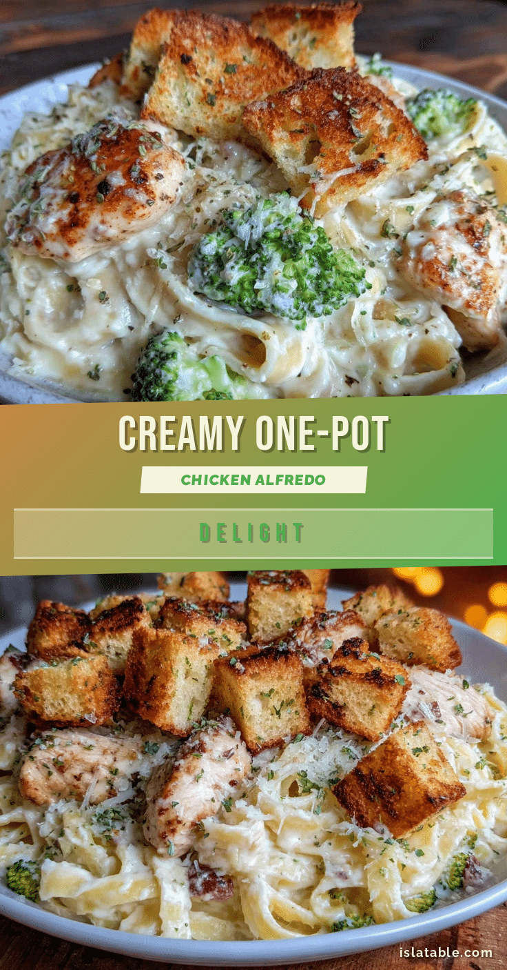creamy one-pot chicken Alfredo recipe