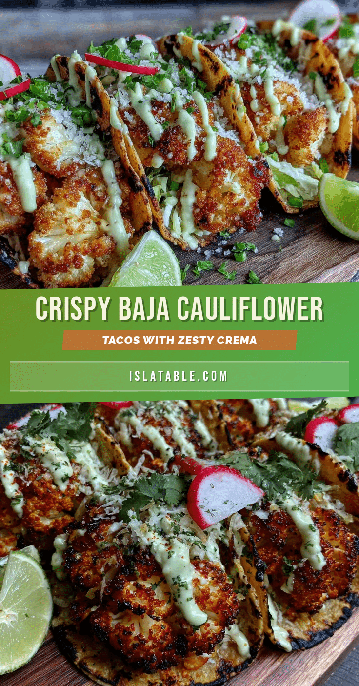 crispy baja cauliflower tacos recipe