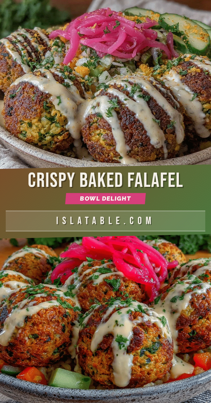crispy baked falafel bowl recipe