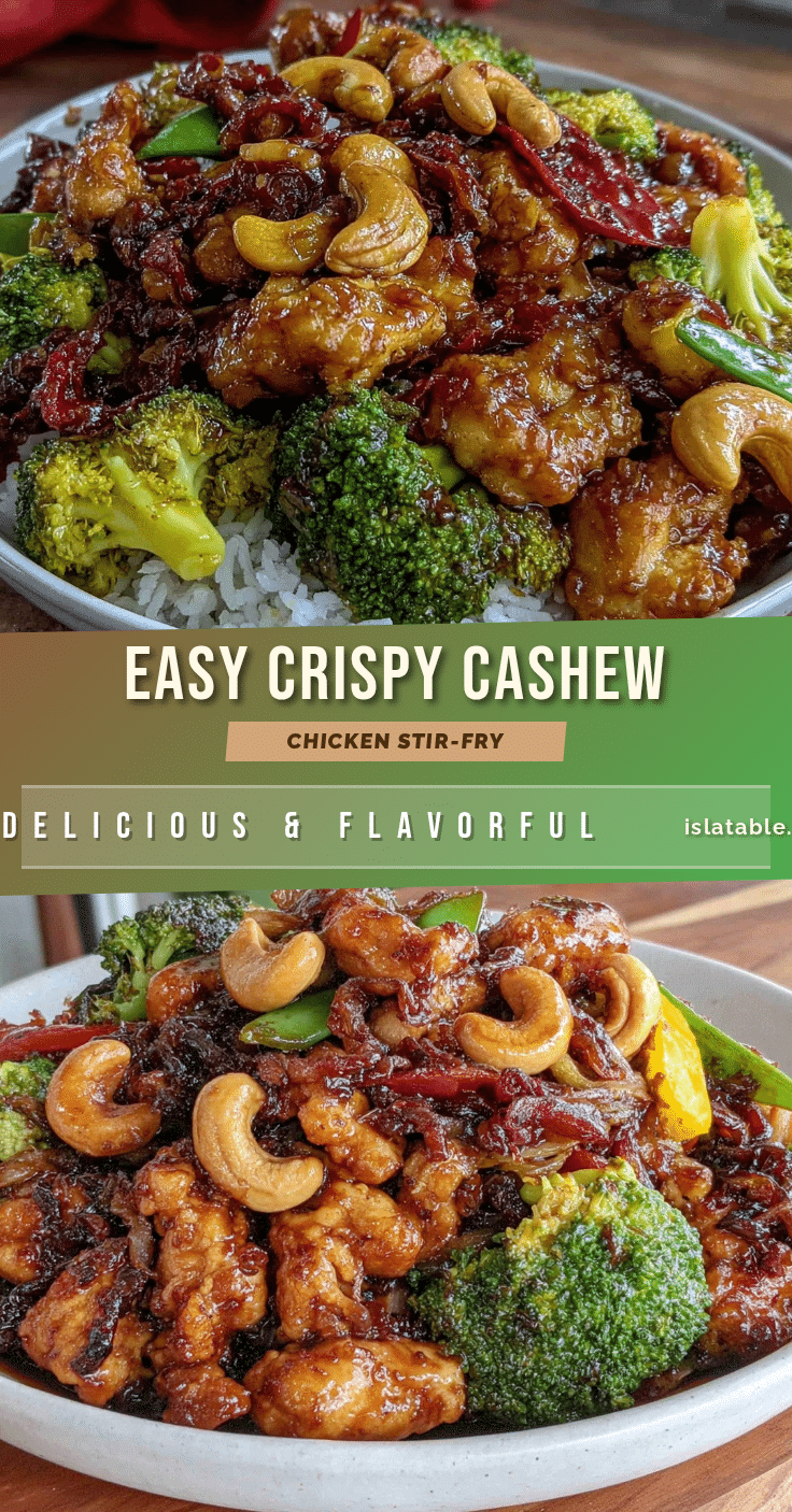 crispy cashew chicken stir-fry recipe