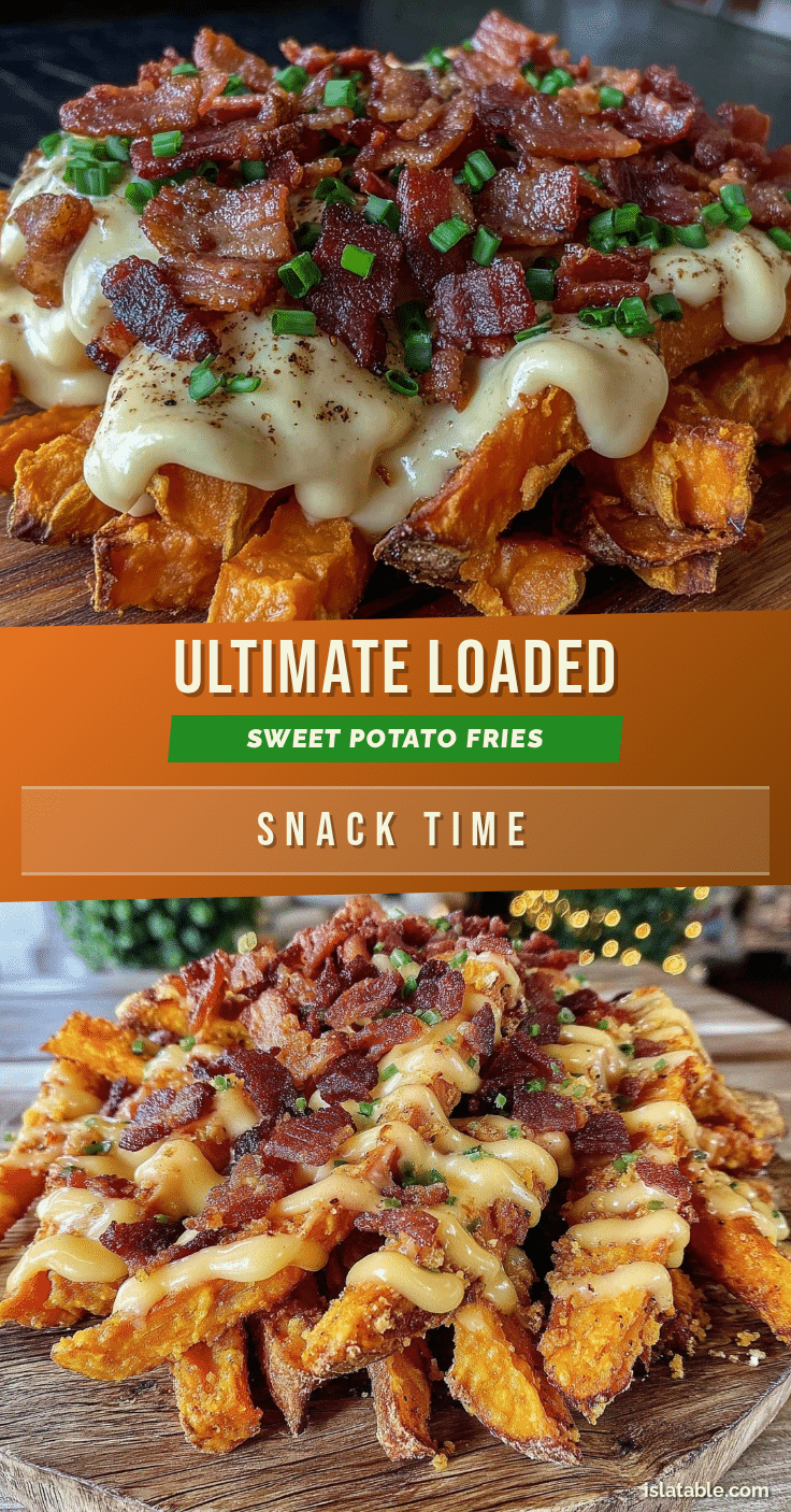 crispy loaded sweet potato fries recipe
