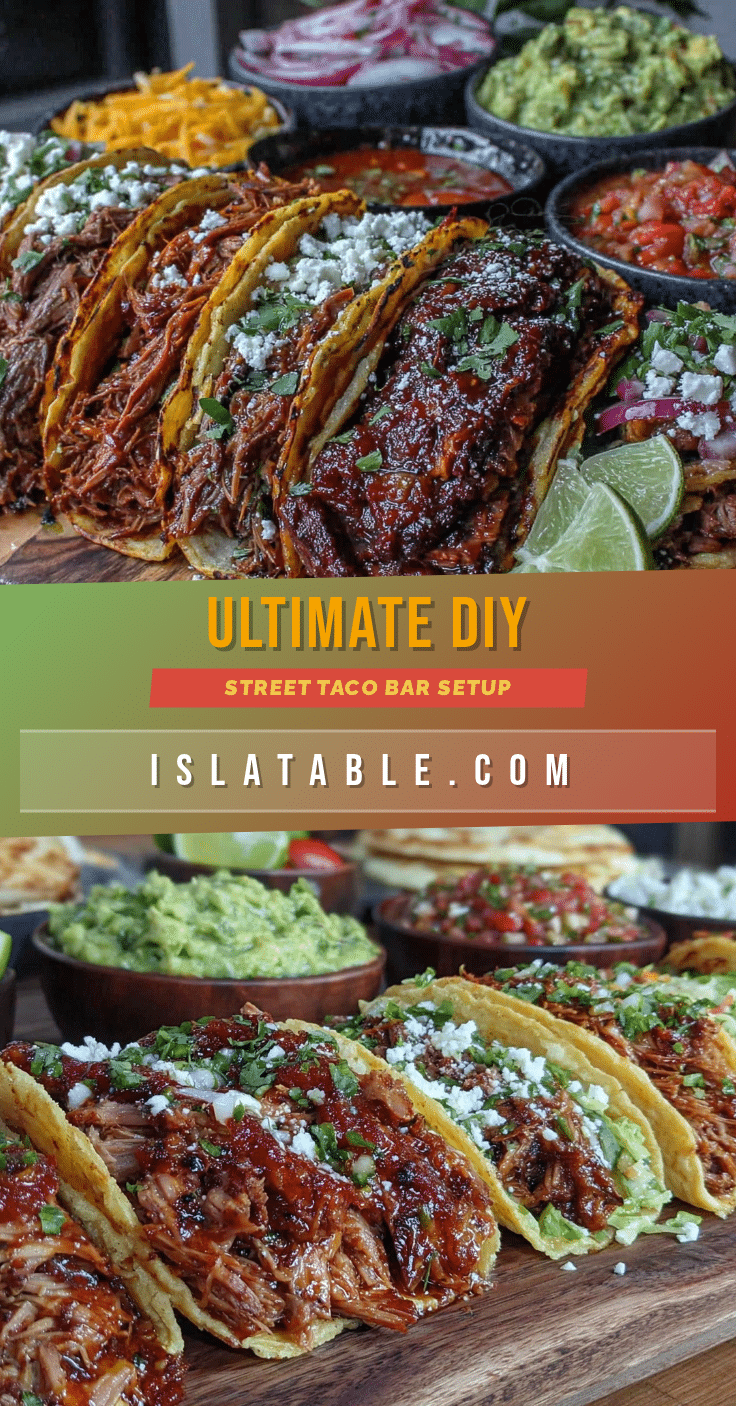 DIY street taco bar setup recipe