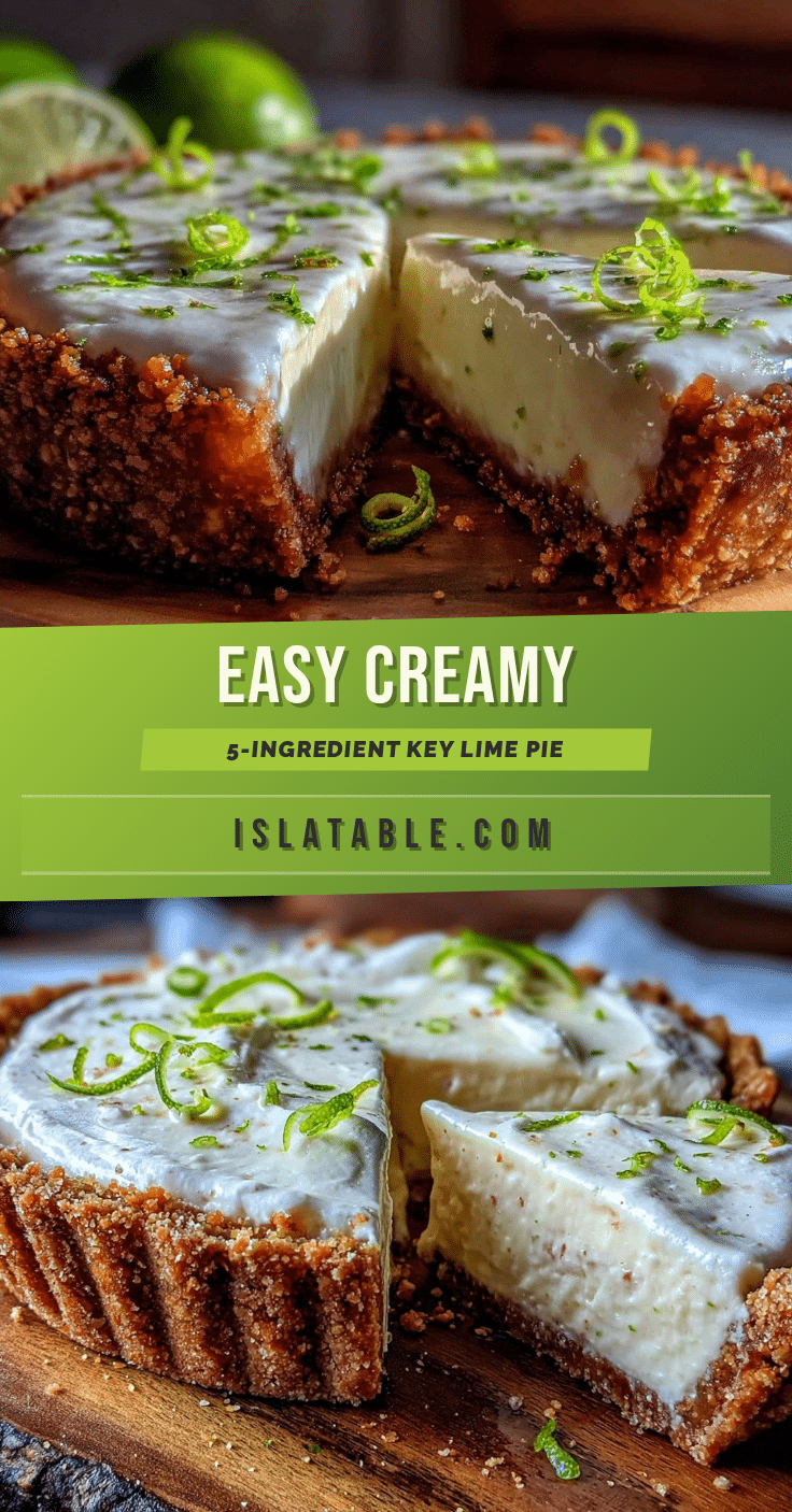 easy creamy 5-ingredient key lime pie recipe