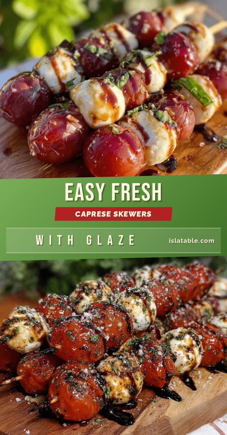 Easy Fresh Caprese Skewers recipe