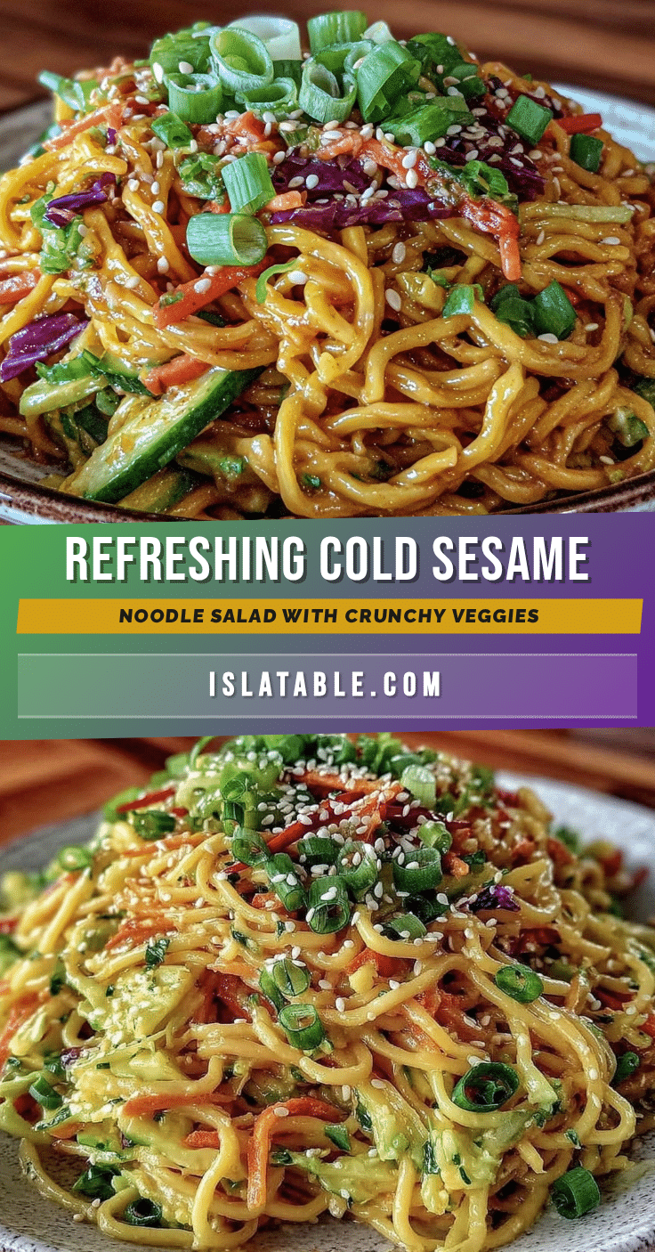 Fresh Cold Sesame Noodle Salad recipe