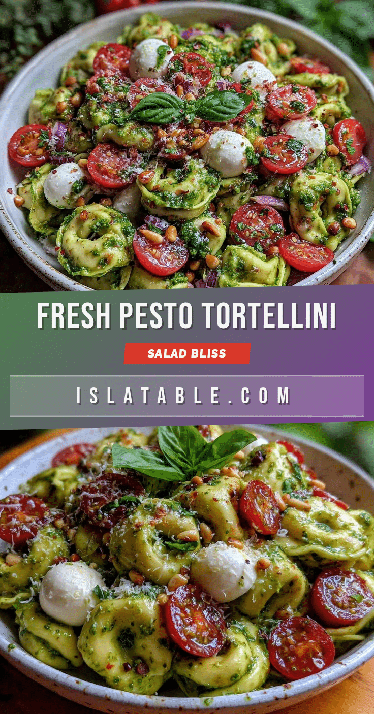 fresh pesto tortellini pasta salad recipe