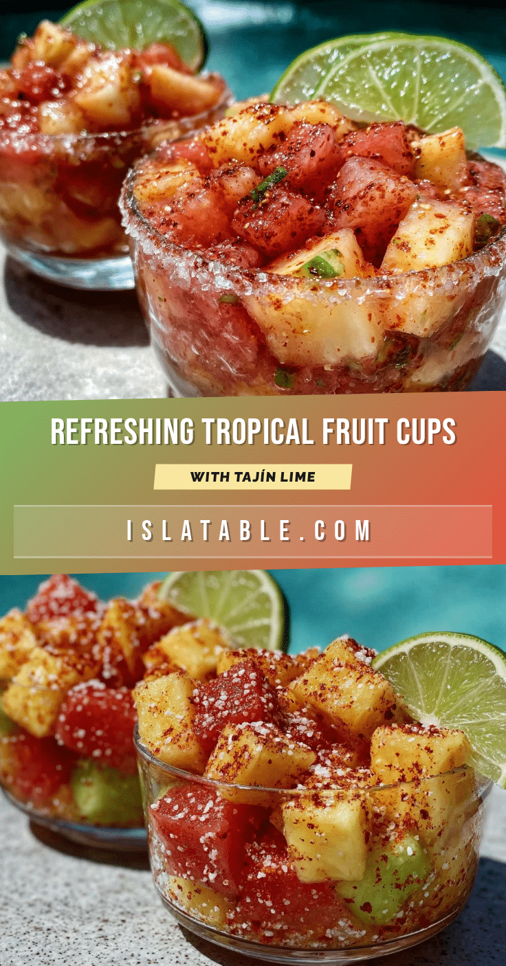 fresh tropical fruit cups recipe