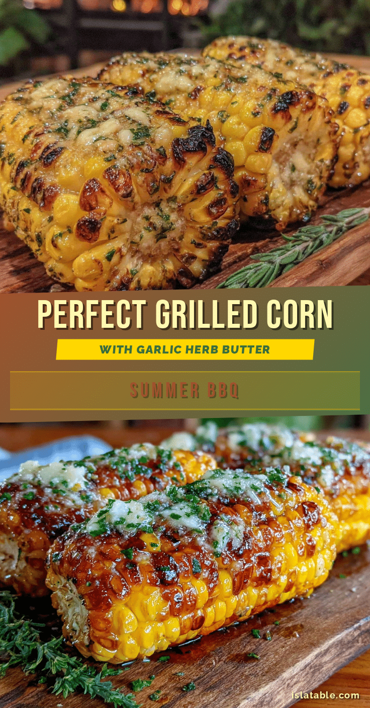 grilled corn on the cob with garlic herb butter recipe