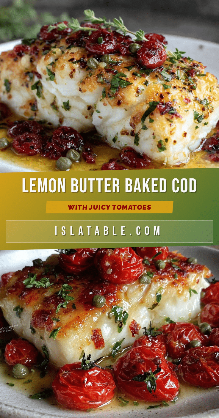 lemon butter baked cod recipe