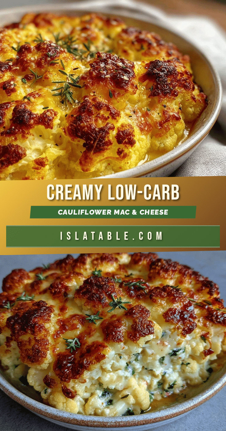 low carb cauliflower mac and cheese bake recipe