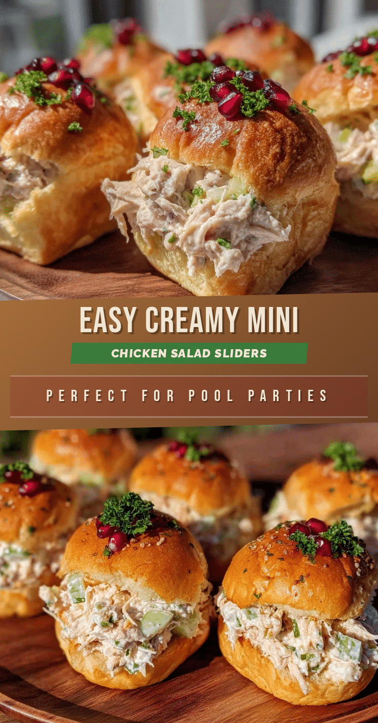 mini chicken salad slider buns recipe