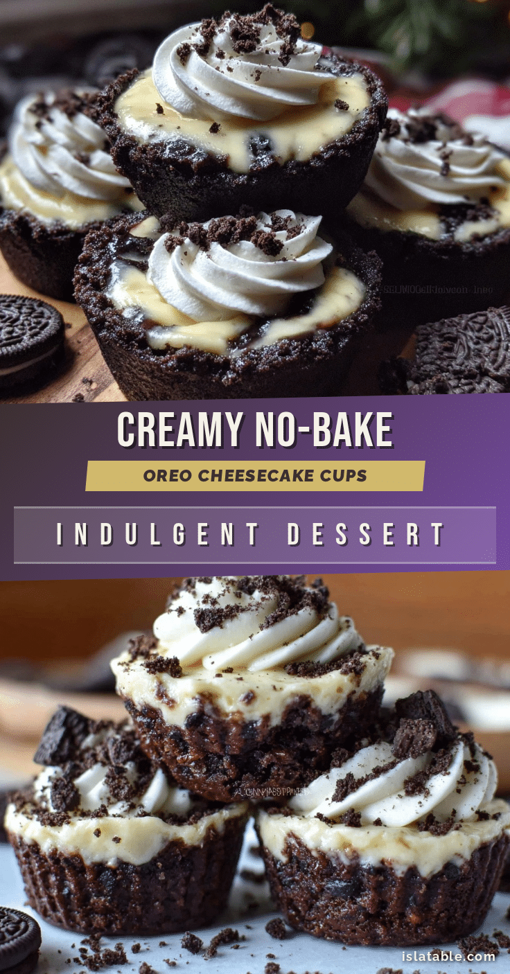 no-bake oreo cheesecake cups recipe
