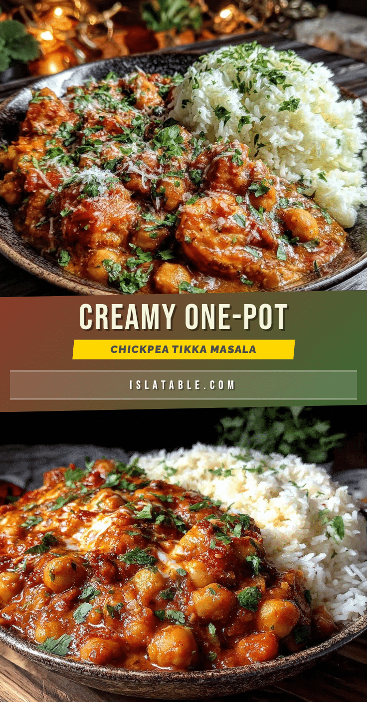one-pot chickpea tikka masala recipe