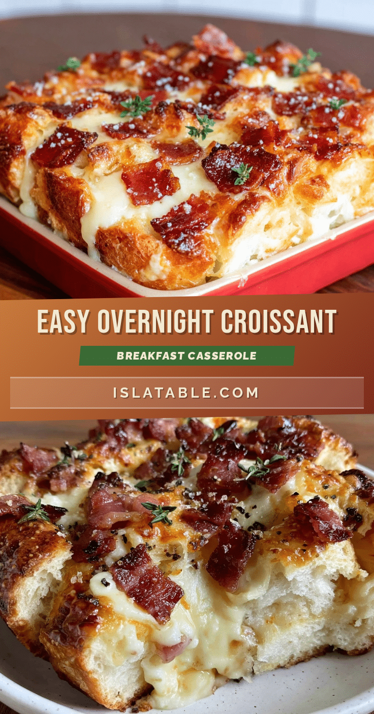 overnight croissant breakfast casserole recipe