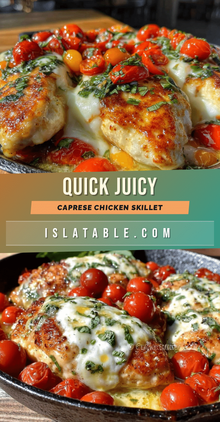 quick 15-minute caprese chicken skillet recipe