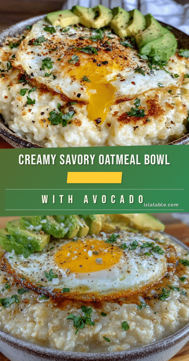 savory oatmeal bowl recipe