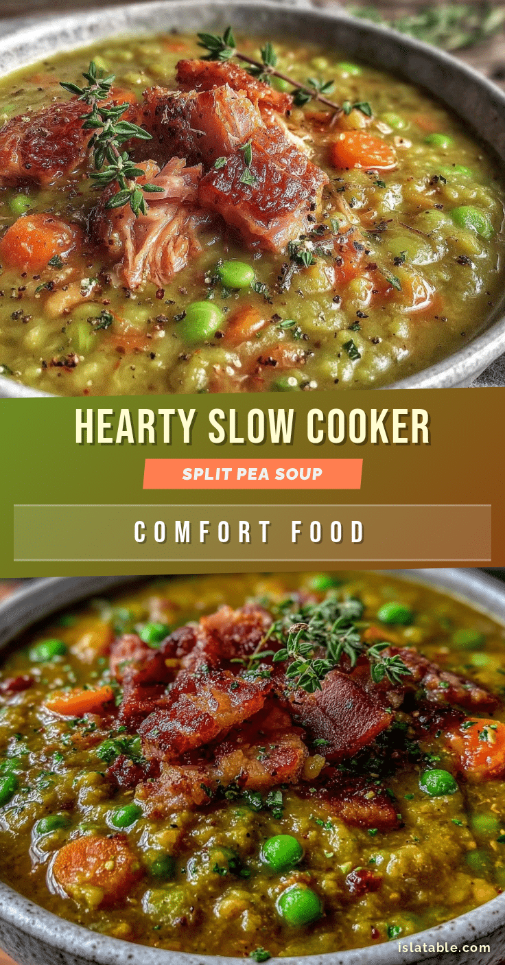 slow cooker split pea soup recipe