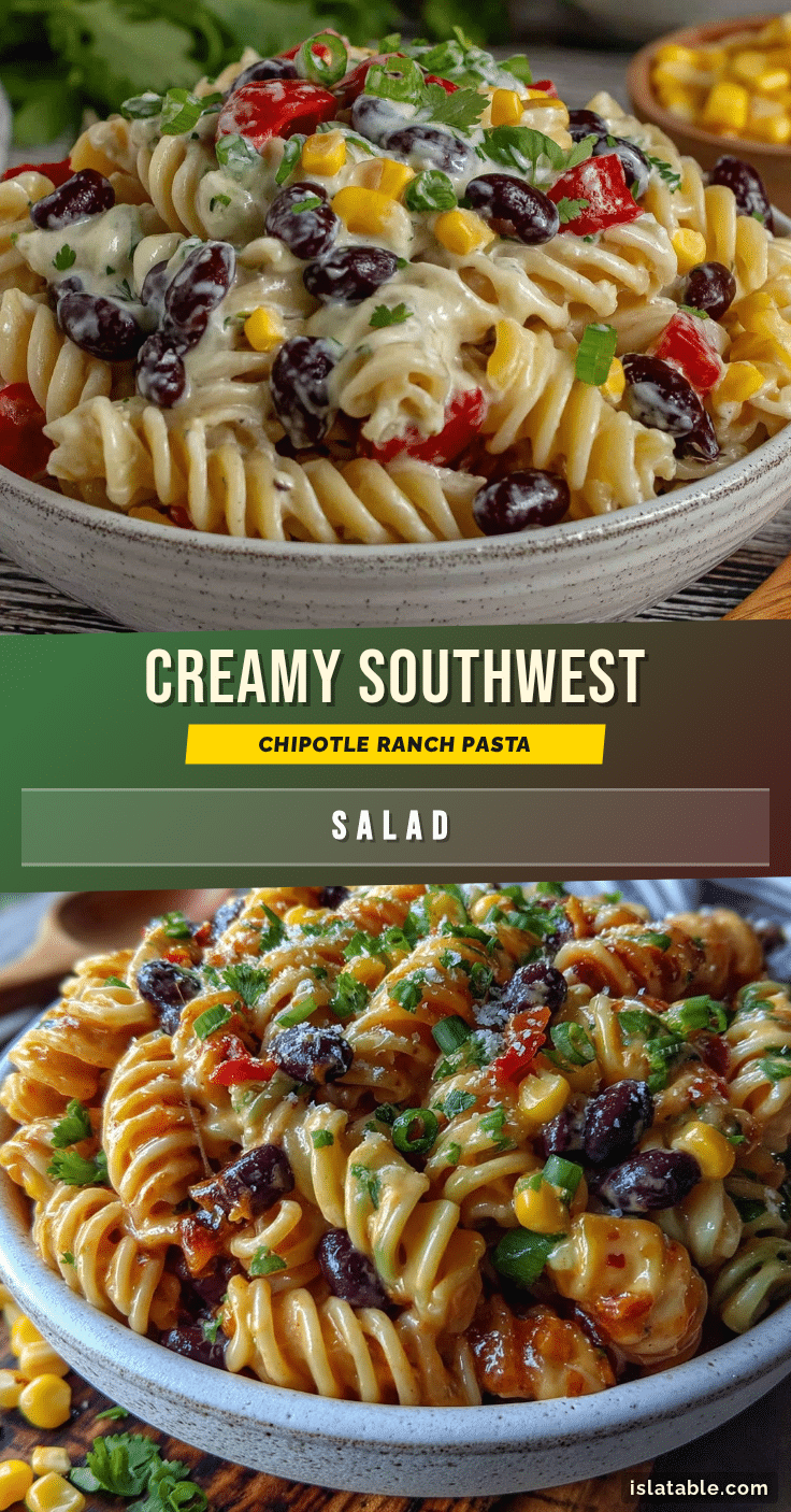 southwest chipotle ranch pasta salad recipe