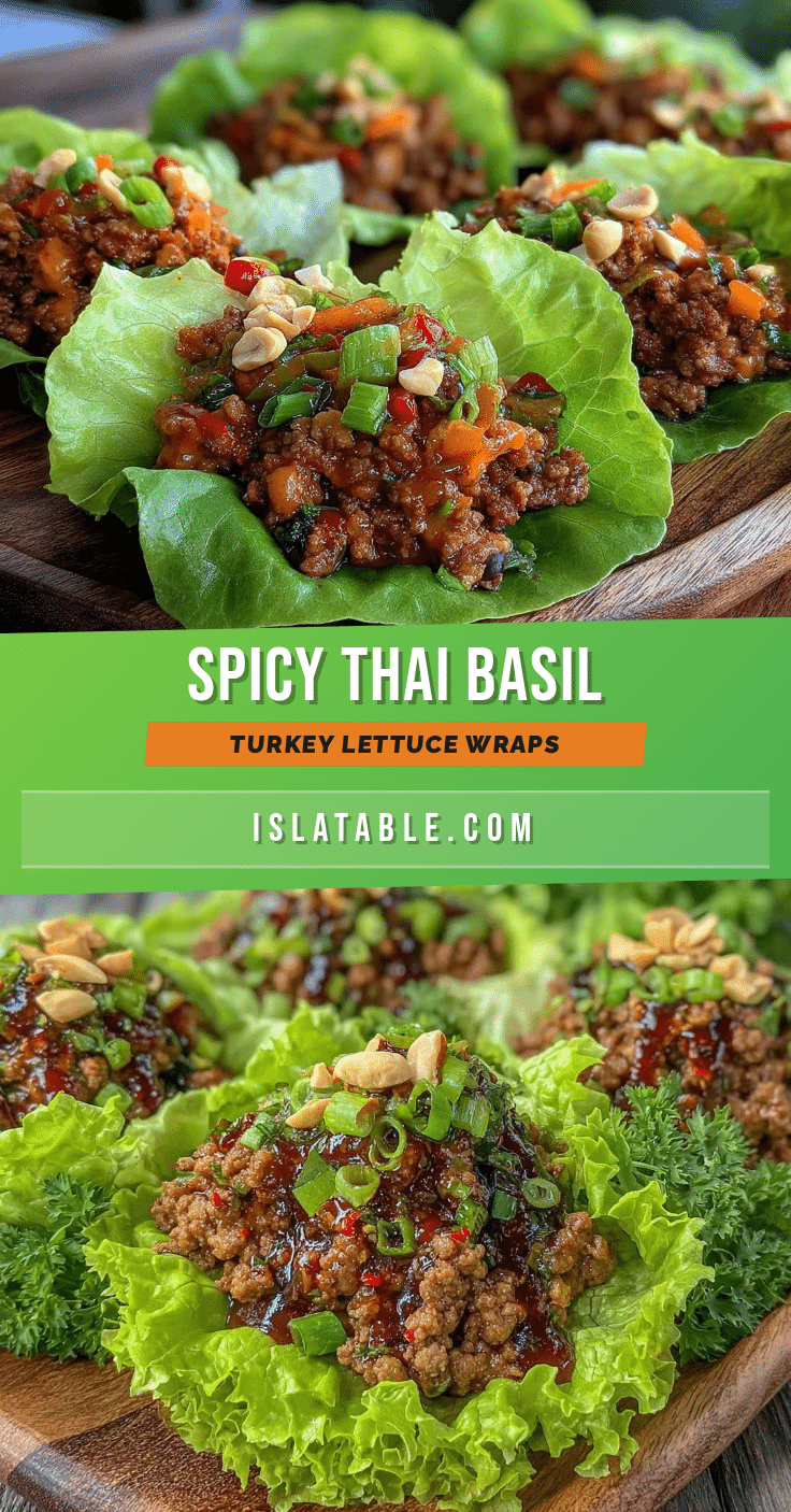 thai basil ground turkey lettuce wraps recipe