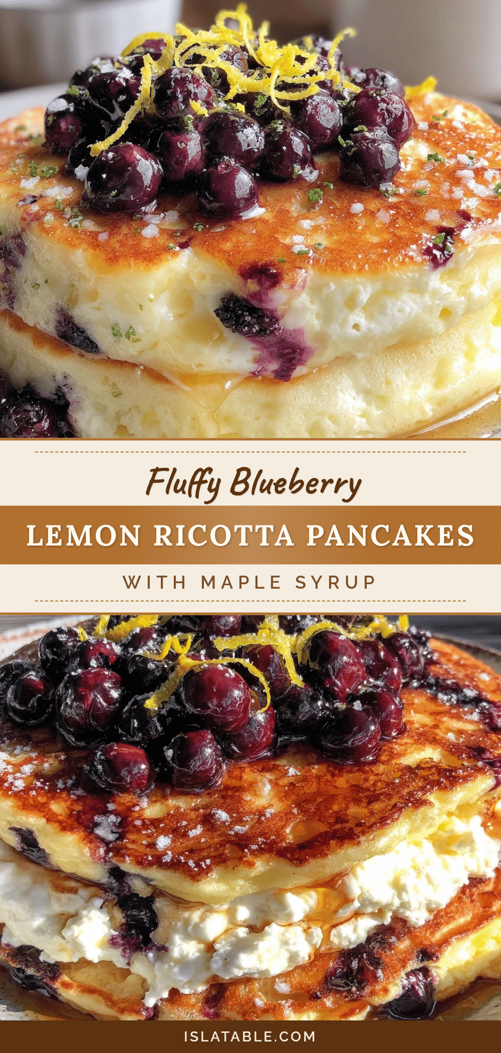 blueberry lemon ricotta pancakes recipe