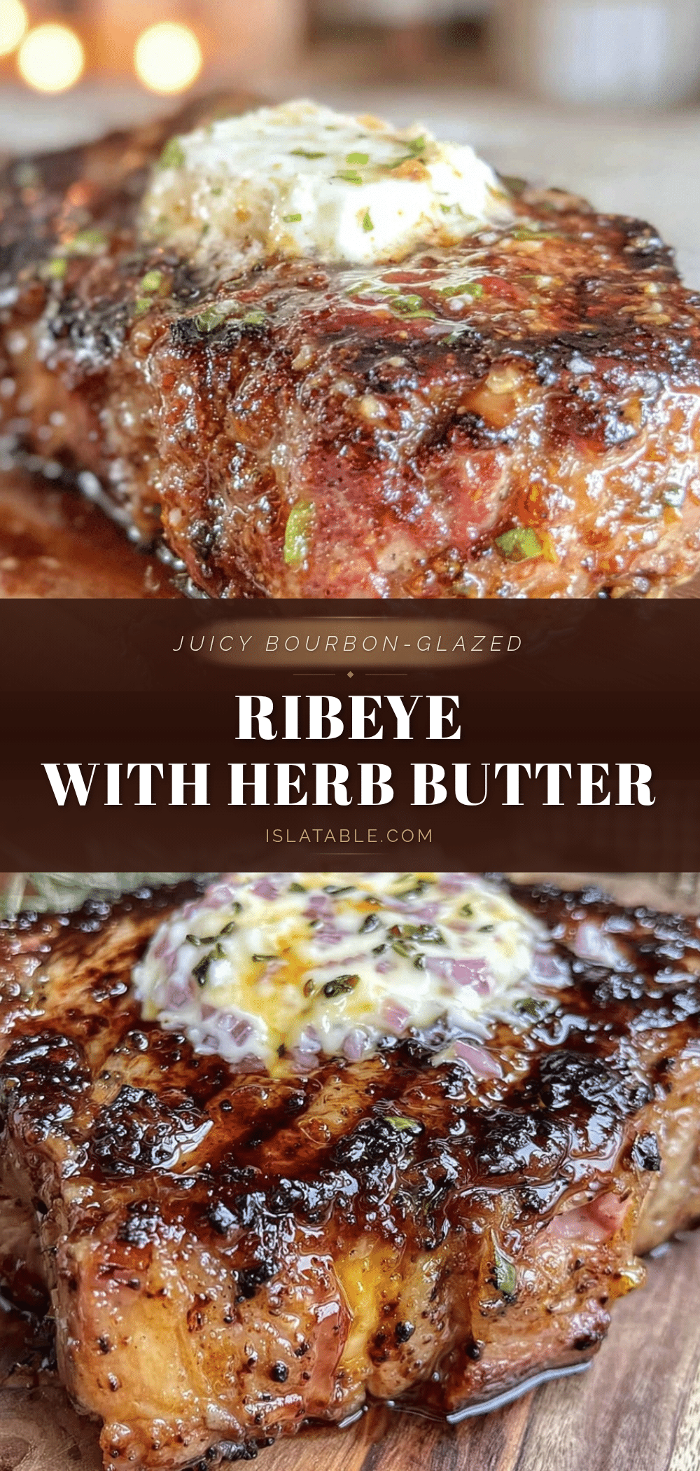 bourbon-glazed ribeye recipe