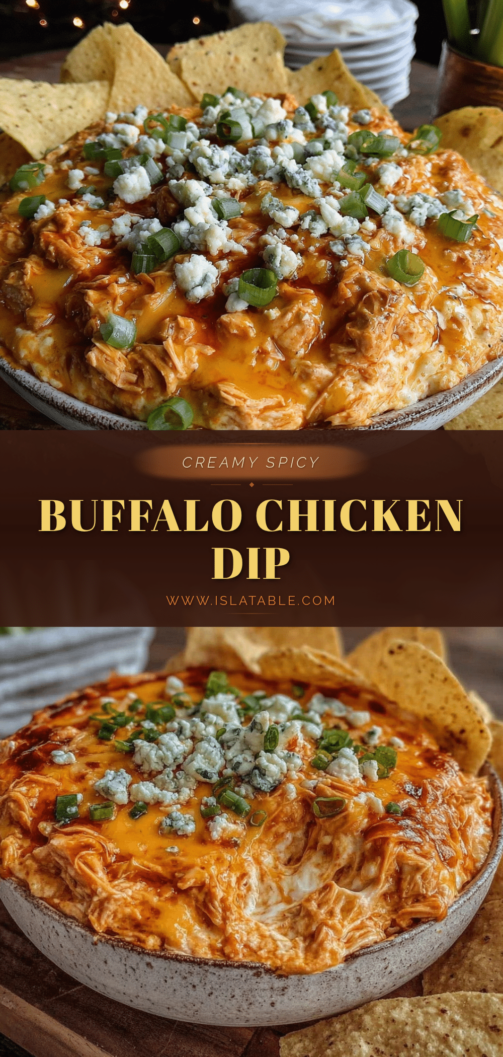 creamy buffalo chicken dip recipe