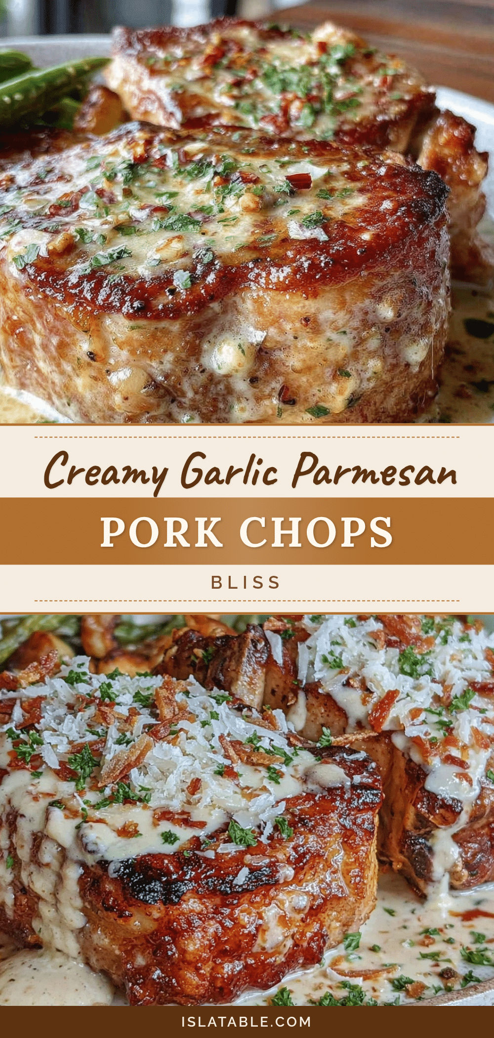creamy garlic parmesan pork chops recipe