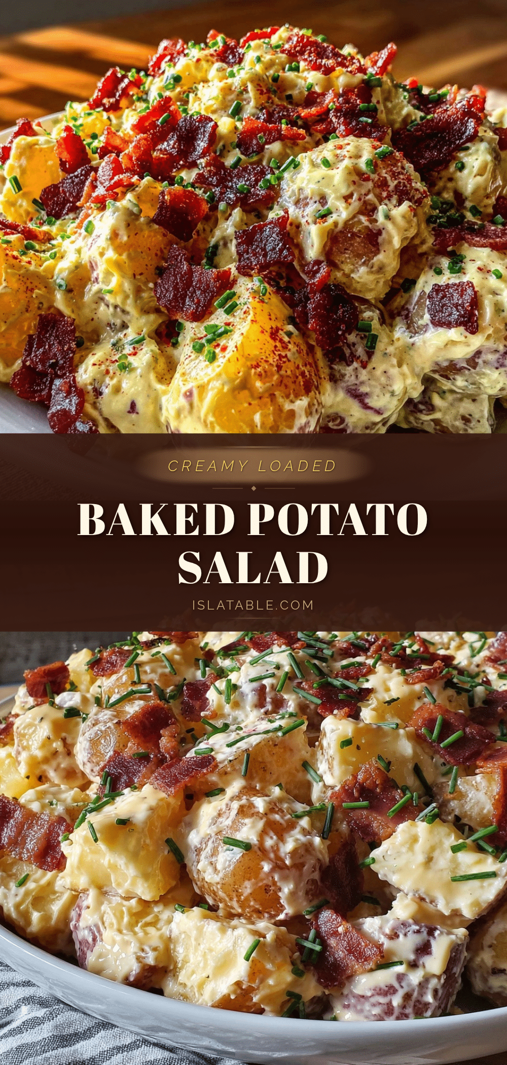 creamy loaded baked potato salad recipe