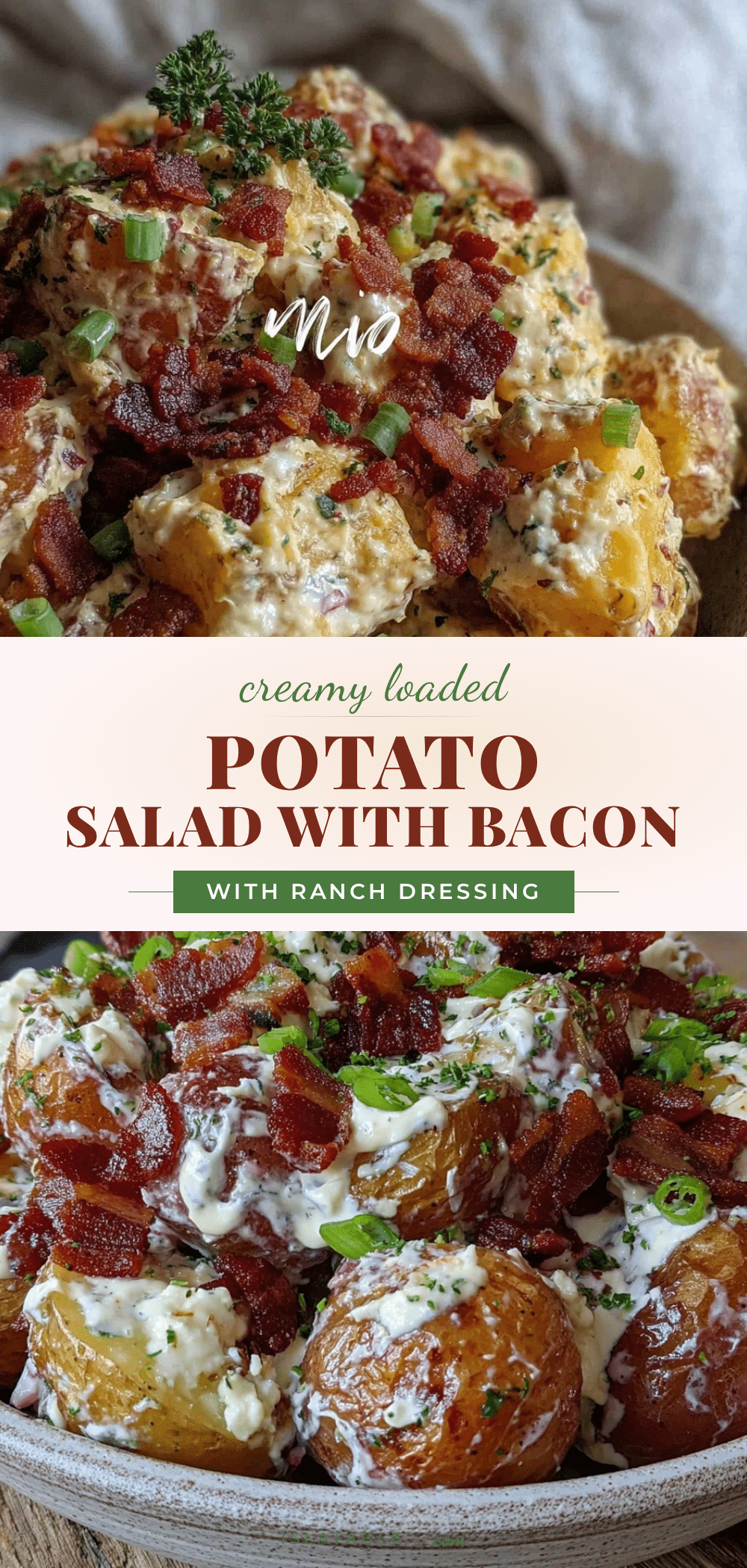 creamy loaded potato salad recipe