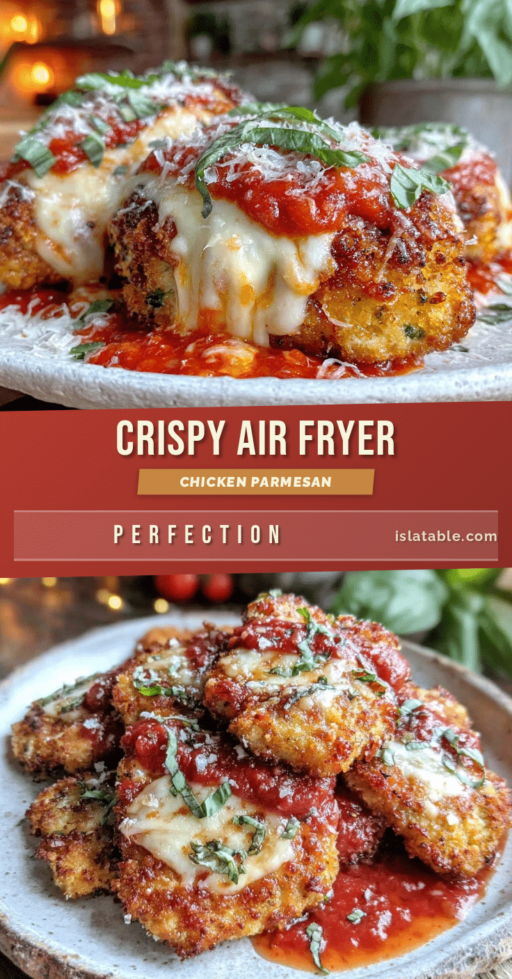 crispy air fryer chicken parmesan recipe