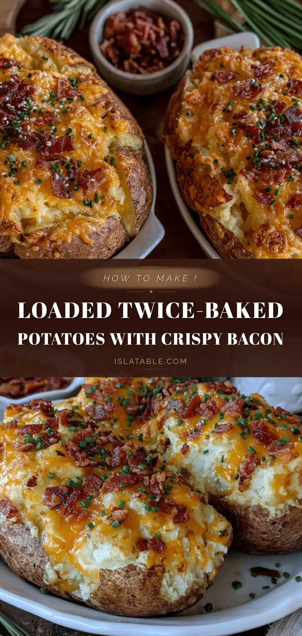 crispy loaded twice-baked potatoes recipe