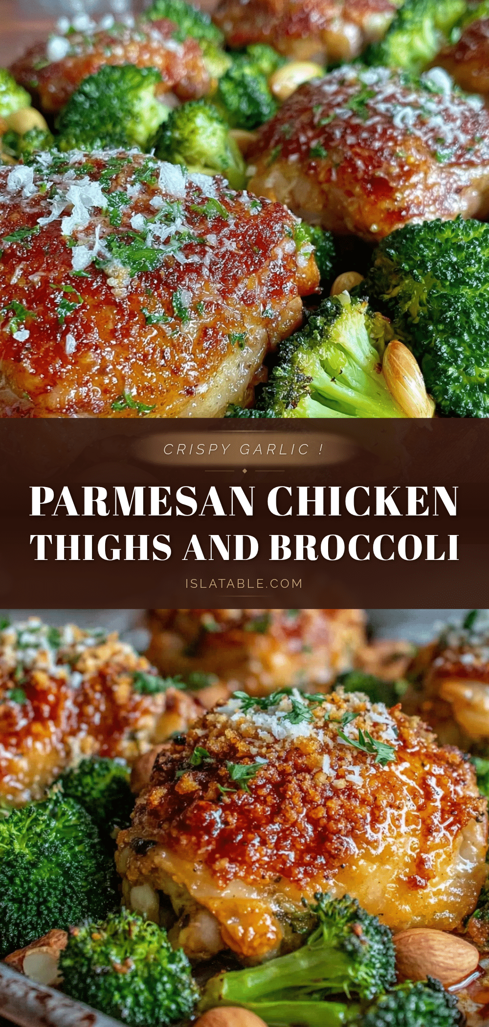 crispy sheet pan garlic parmesan chicken thighs recipe