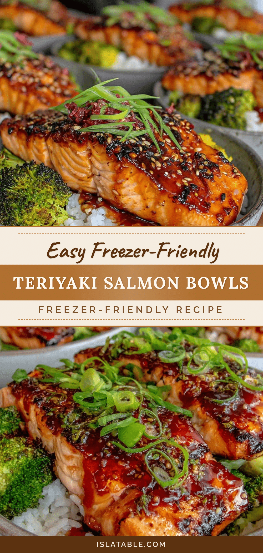 freezer-friendly teriyaki salmon bowls recipe