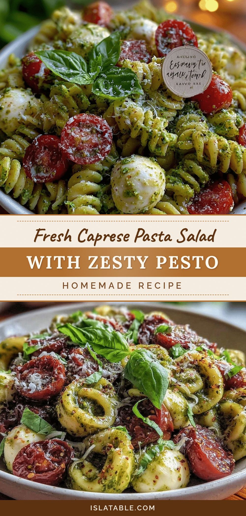 Fresh Caprese Pasta Salad recipe