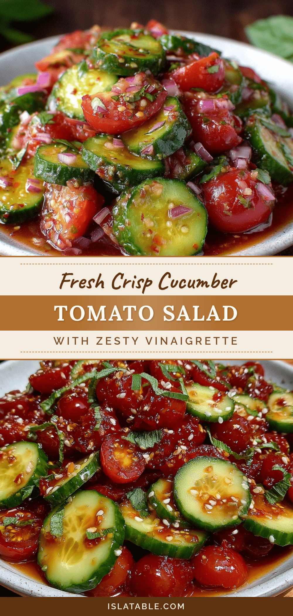 fresh cucumber tomato salad recipe