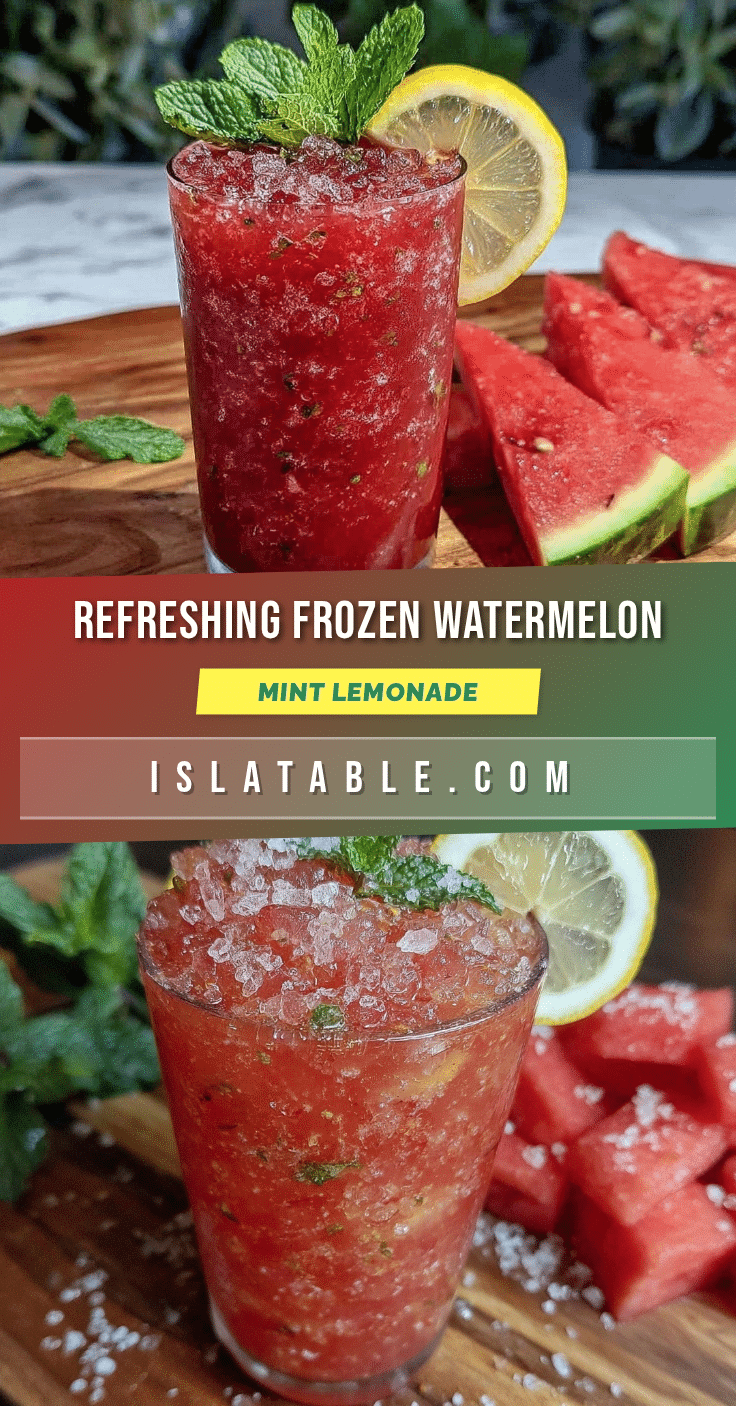 fresh frozen watermelon mint lemonade recipe