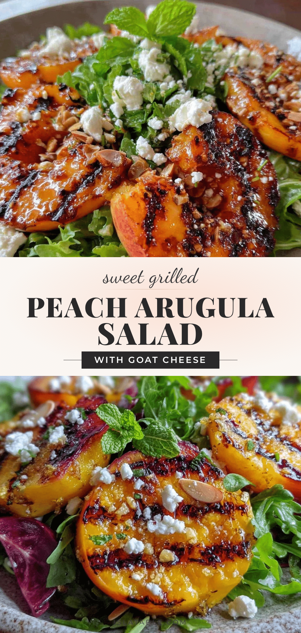 fresh grilled peach salad recipe
