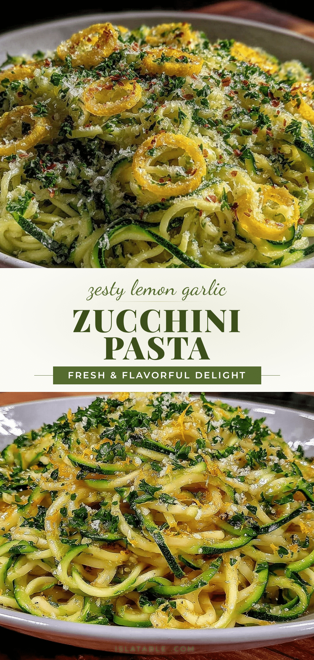 fresh lemon garlic zucchini pasta recipe