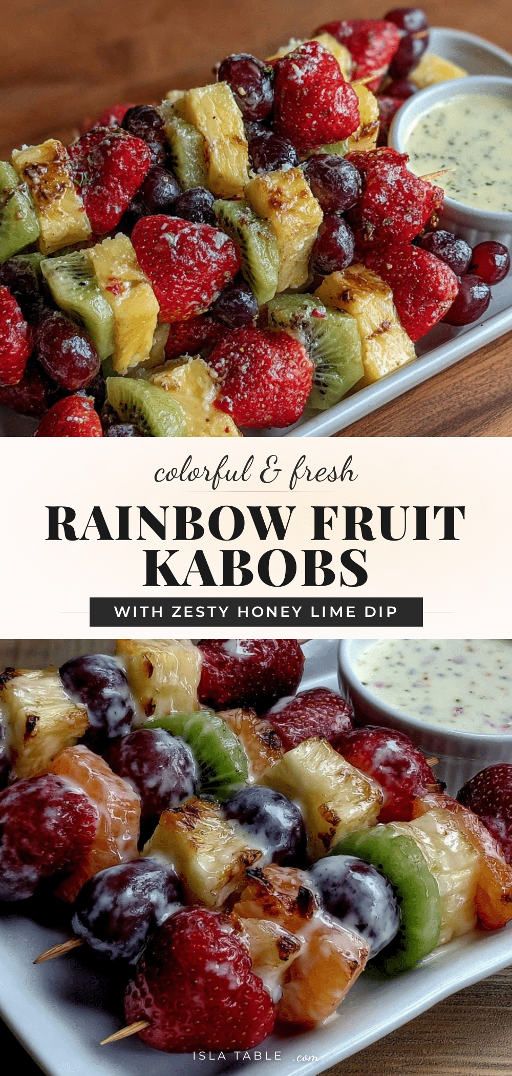 fresh rainbow fruit kabobs recipe