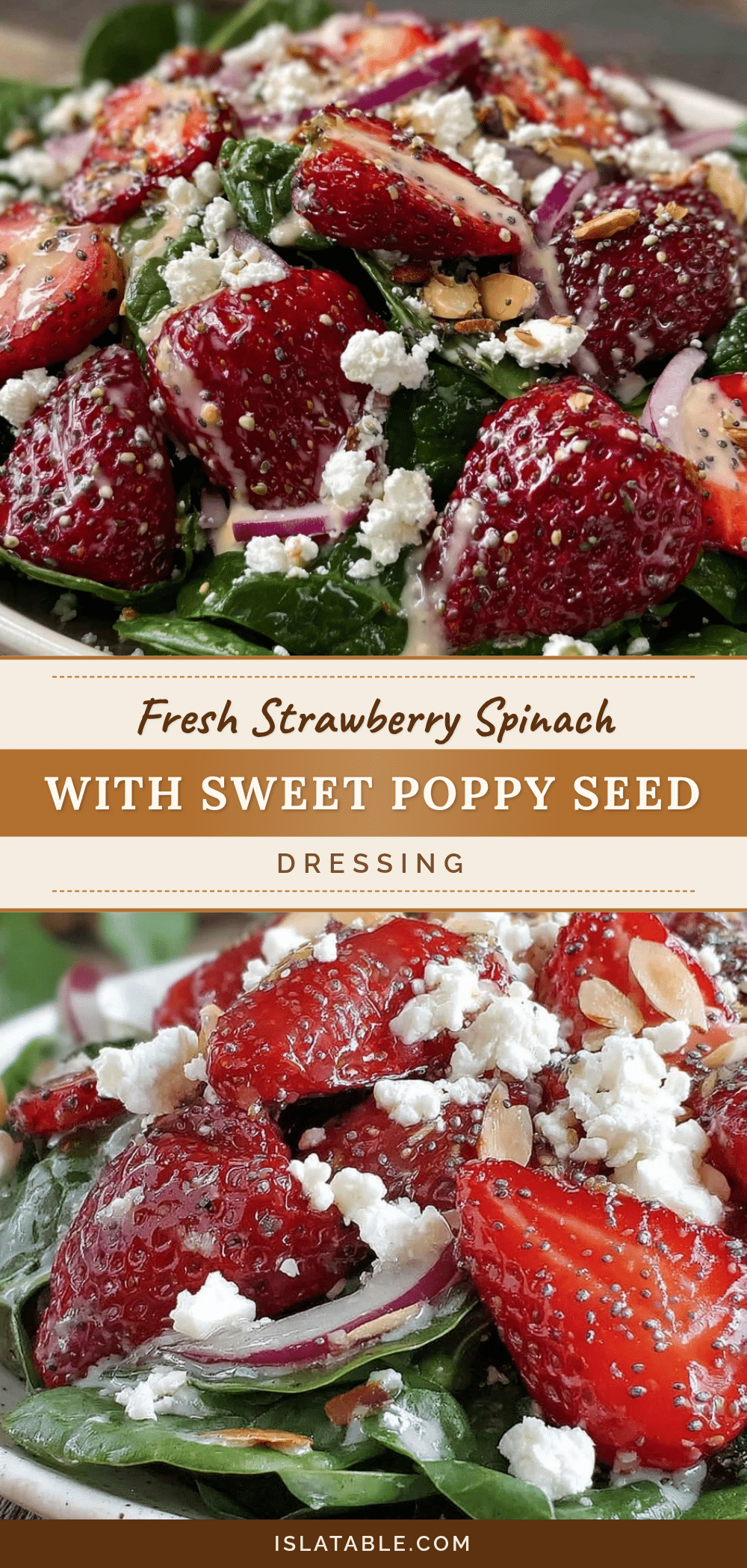 fresh strawberry spinach salad recipe