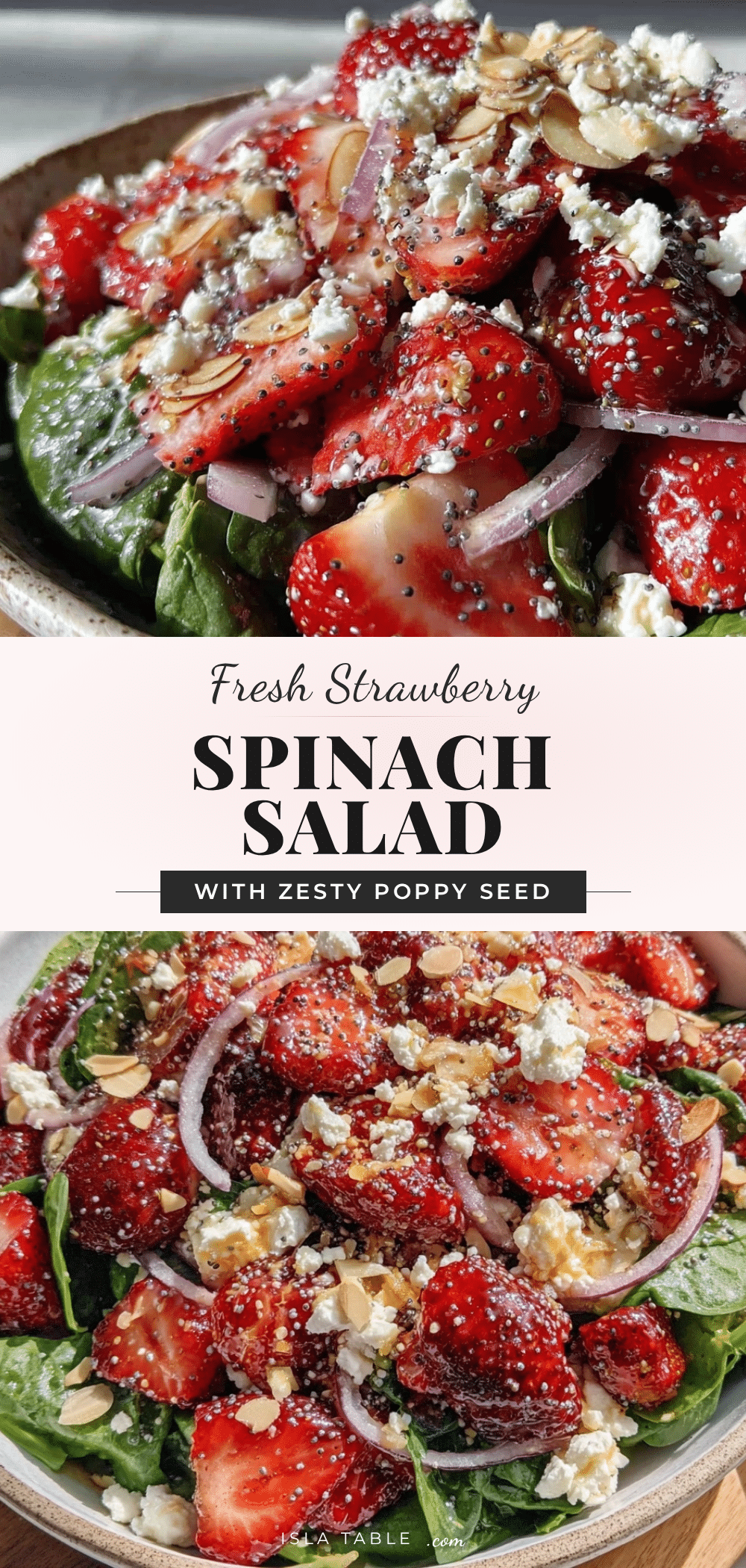 fresh strawberry spinach salad recipe