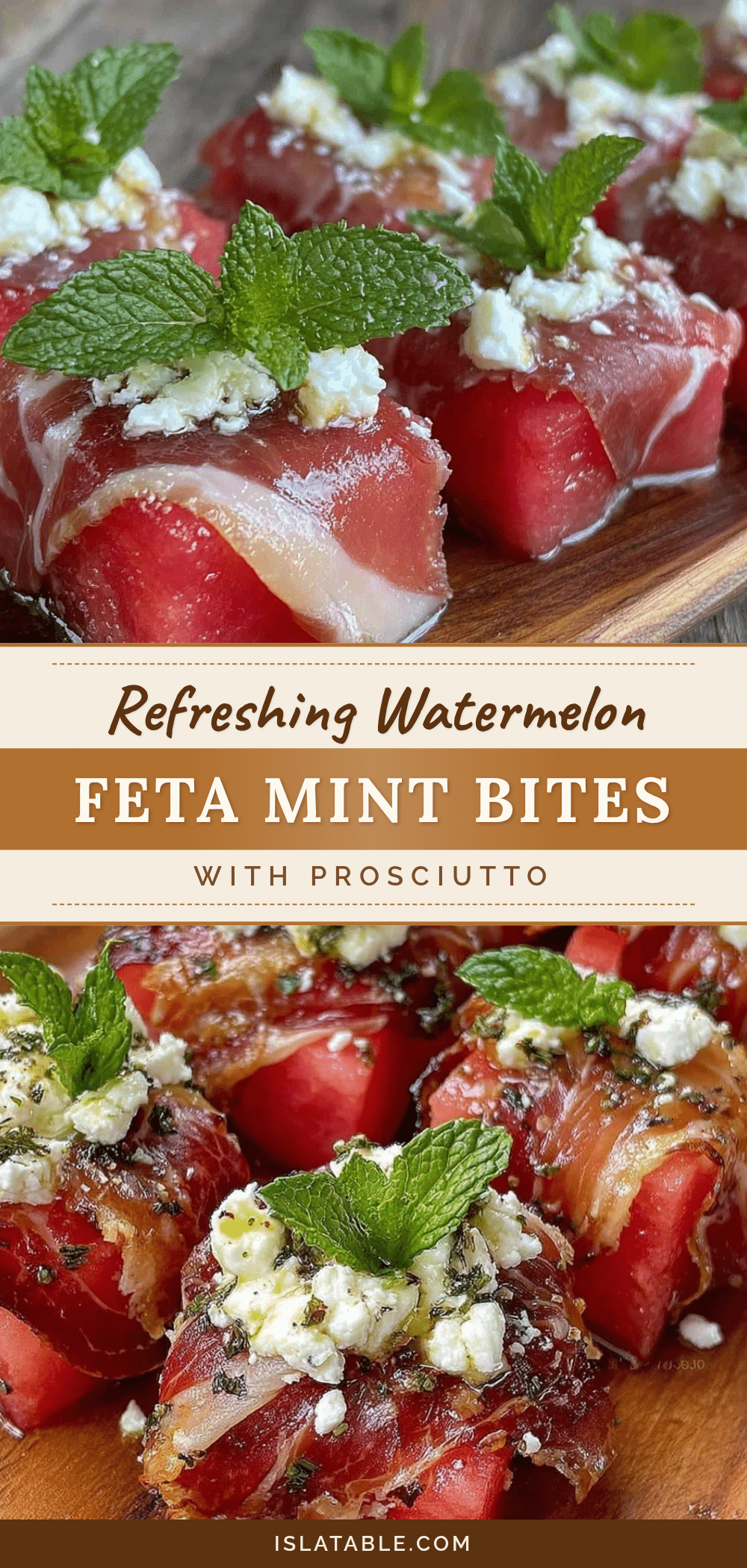 fresh watermelon feta mint bites recipe